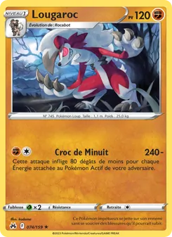 Carte Pokémon Lougaroc 074
