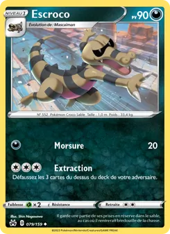 Carte Pokémon Escroco 079