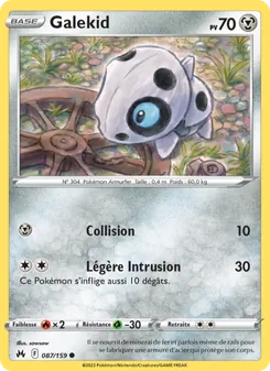 Carte Pokémon Galekid 087