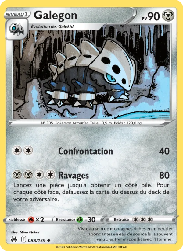 Carte Pokémon Galegon 088/159 de l'extension Zénith Suprême