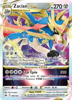 Carte Pokémon Zacian VSTAR 096