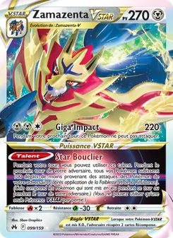 Carte Pokémon Zamazenta VSTAR 099