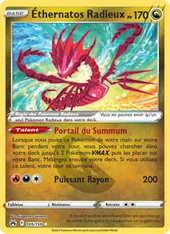 Carte Pokémon Éthernatos Radieux 105