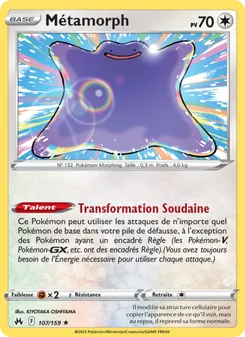 Carte Pokémon Métamorph 107