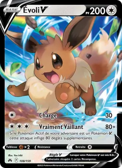 Carte Pokémon Évoli V 108