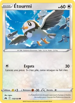 Carte Pokémon Étourmi 110