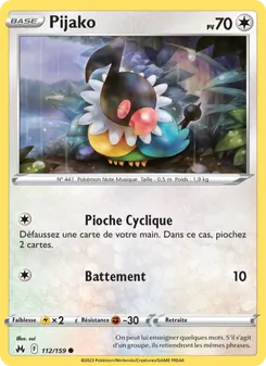 Carte Pokémon Pijako 112