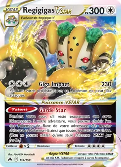 Carte Pokémon Regigigas VSTAR 114