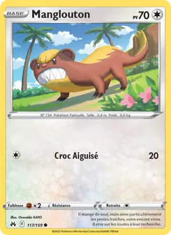 Carte Pokémon Manglouton 117