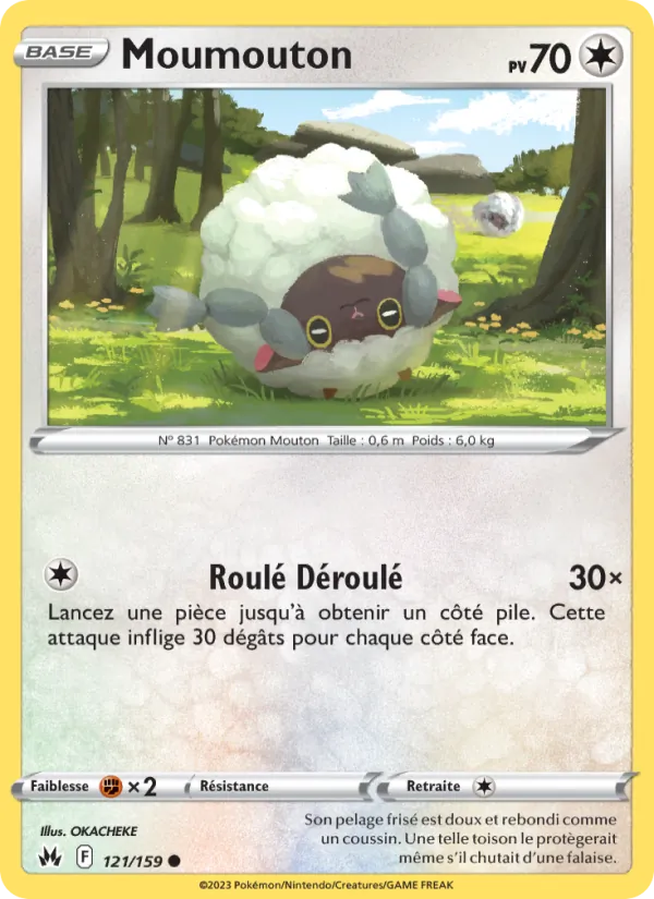 Carte Pokémon Moumouton 121/159 de l'extension Zénith Suprême