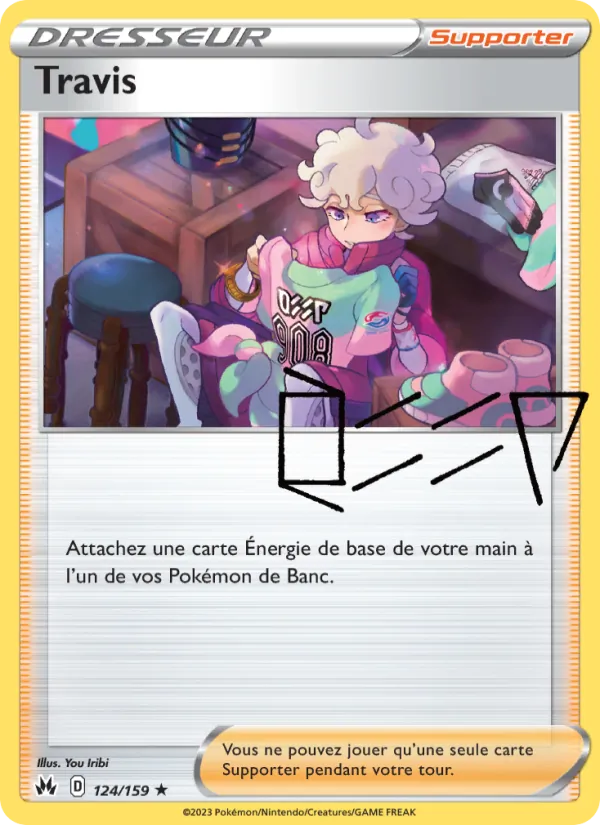 Carte Pokémon Travis 124/159 de l'extension Zénith Suprême