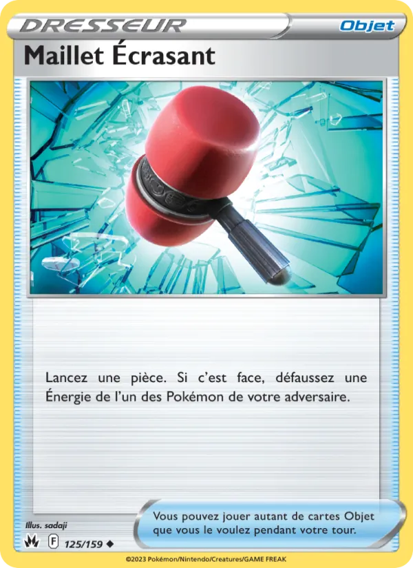 Carte Pokémon Maillet Écrasant 125/159 de l'extension Zénith Suprême