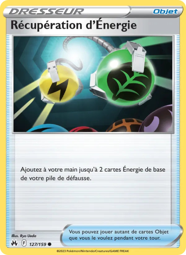 Carte Pokémon Récupération d'Énergie 127/159 de l'extension Zénith Suprême