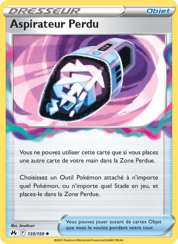 Carte Pokémon Aspirateur Perdu 135/159 de l'extension Zénith Suprême