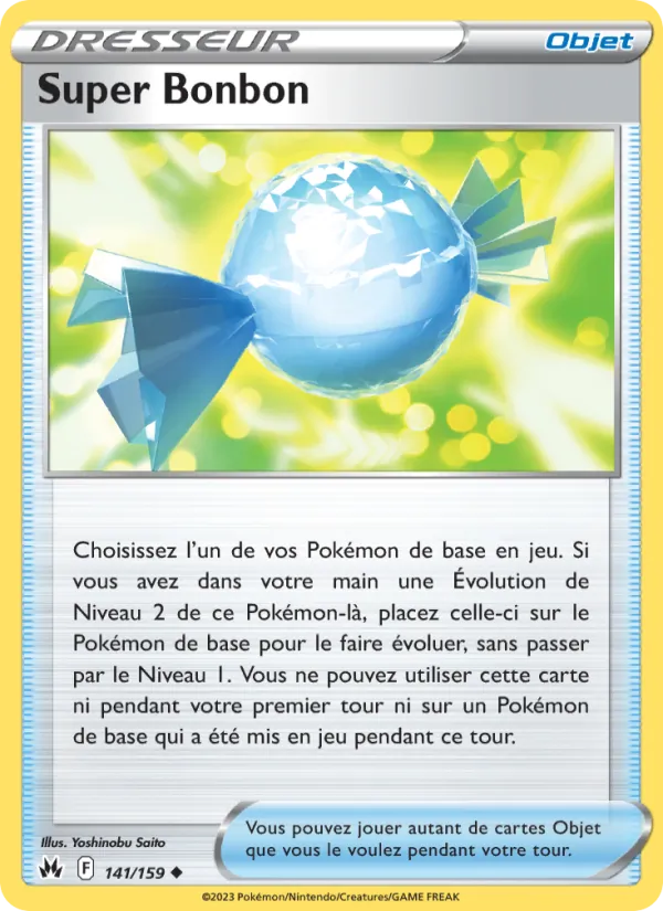 Carte Pokémon Super Bonbon 141/159 de l'extension Zénith Suprême