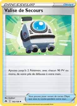 Carte Pokémon Valise de Secours 142