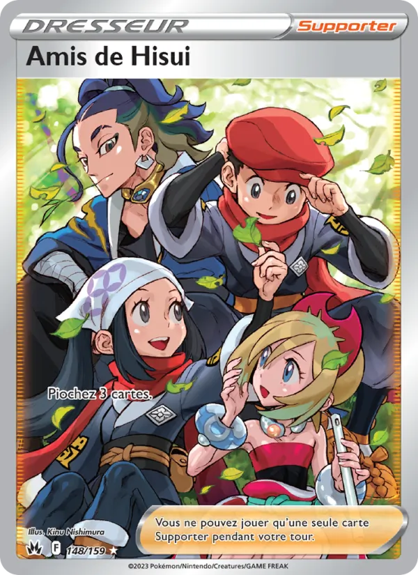 Carte Pokémon Amis de Hisui 148/159 de l'extension Zénith Suprême