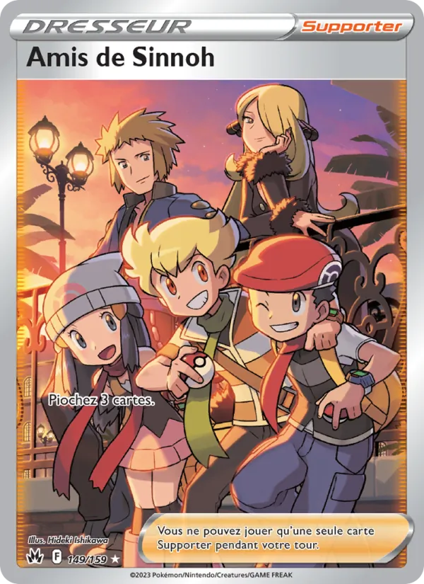 Carte Pokémon Amis de Sinnoh 149/159 de l'extension Zénith Suprême