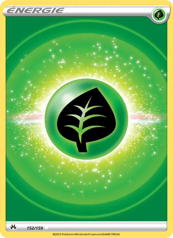 Carte Pokémon Énergie Plante 152/159 de l'extension Zénith Suprême