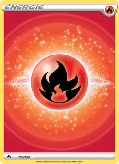 Carte Pokémon Énergie Feu 153