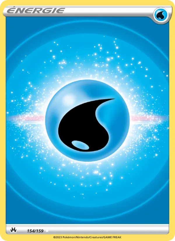 Carte Pokémon Énergie Eau 154/159 de l'extension Zénith Suprême