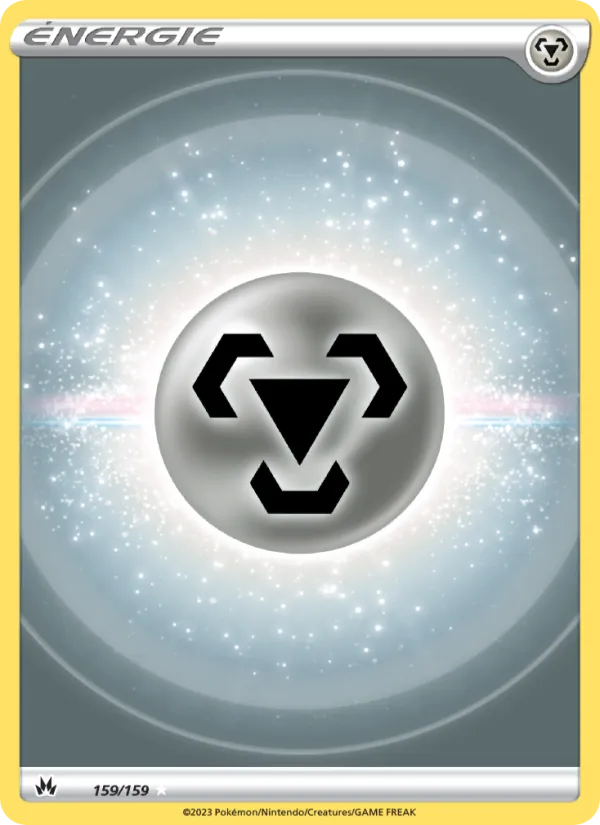 Carte Pokémon Énergie Métal 159/159 de l'extension Zénith Suprême