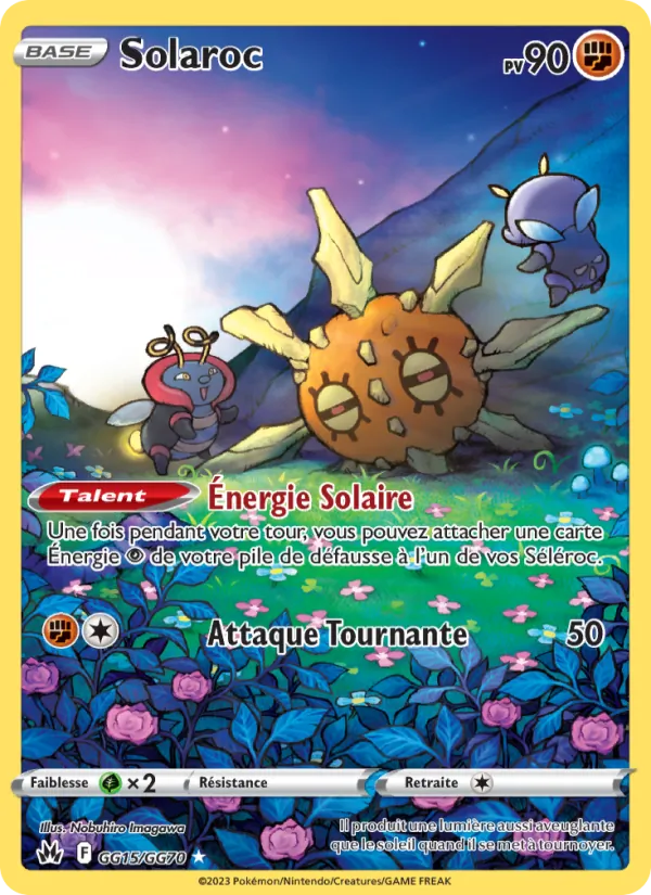 Carte Pokémon Solaroc GG15/159 de l'extension Zénith Suprême