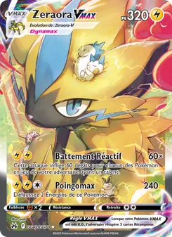 Carte Pokémon Zeraora VMAX GG42 — Zénith Suprême