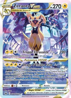 Carte Pokémon Zeraora VSTAR GG43 — Zénith Suprême