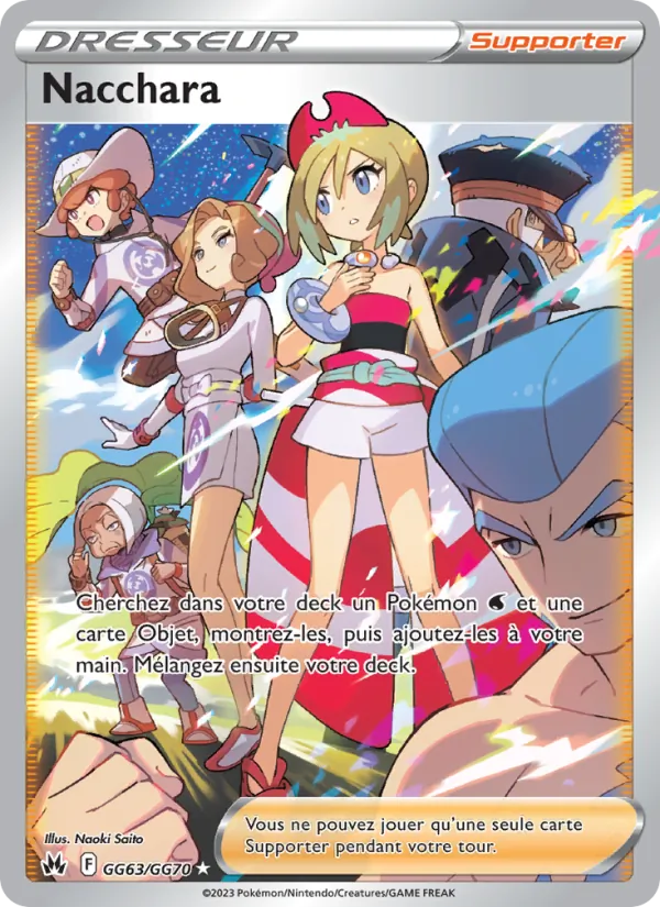 Carte Pokémon Nacchara GG63/159 de l'extension Zénith Suprême
