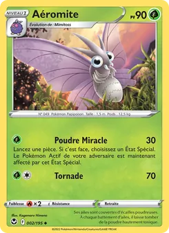 Carte Pokémon Aéromite 002