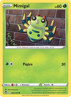 Carte Pokémon Mimigal 003