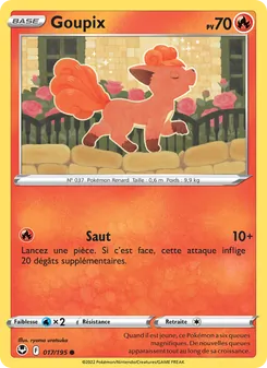 Carte Pokémon Goupix 017
