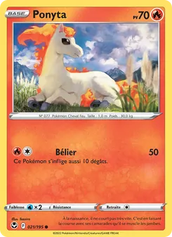 Carte Pokémon Ponyta 021