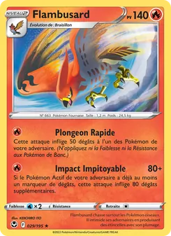 Carte Pokémon Flambusard 029
