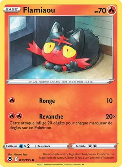 Carte Pokémon Flamiaou 030