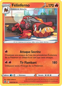 Carte Pokémon Félinferno 032