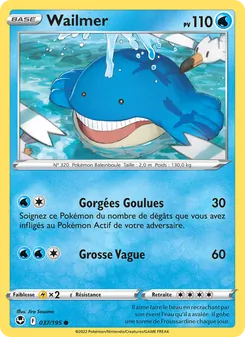 Carte Pokémon Wailmer 037