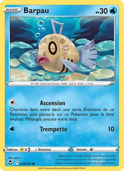 Carte Pokémon Barpau 039