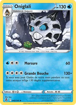 Carte Pokémon Oniglali 042