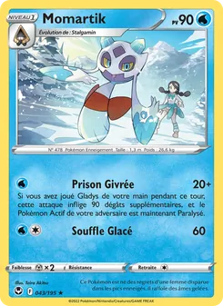 Carte Pokémon Momartik 043