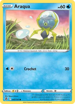 Carte Pokémon Araqua 047