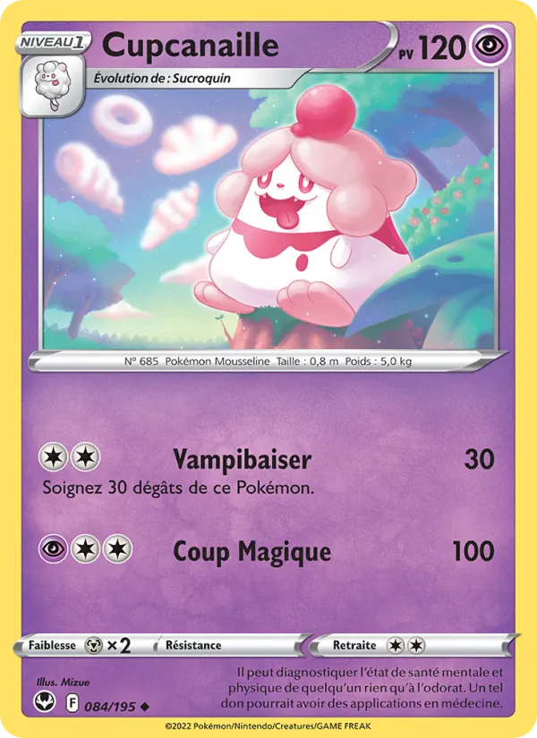 Carte Pokémon Cupcanaille 084/195 de l'extension Tempête Argentée