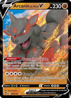 Carte Pokémon Arcanin de Hisui V 090