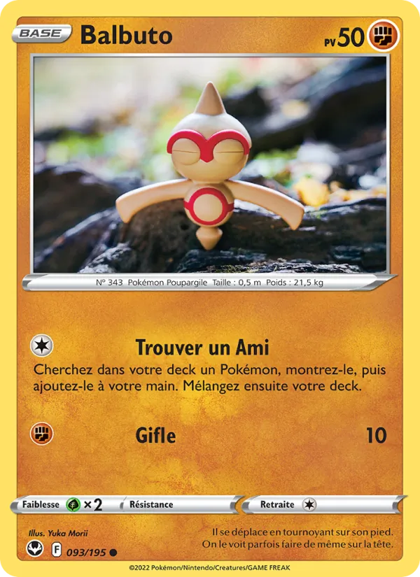 Carte Pokémon Balbuto 093/195 de l'extension Tempête Argentée