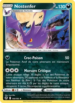 Carte Pokémon Nostenfer 105