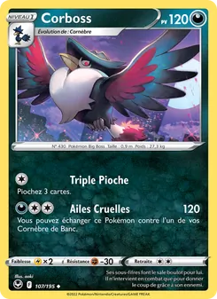 Carte Pokémon Corboss 107