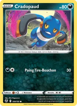 Carte Pokémon Cradopaud 109