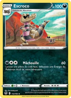 Carte Pokémon Escroco 112