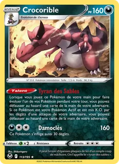 Carte Pokémon Crocorible 113